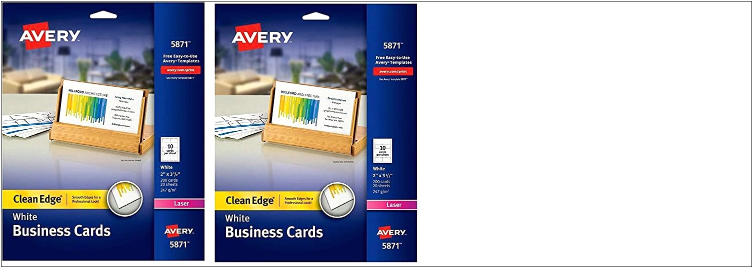 Business Card Template For Avery 5871