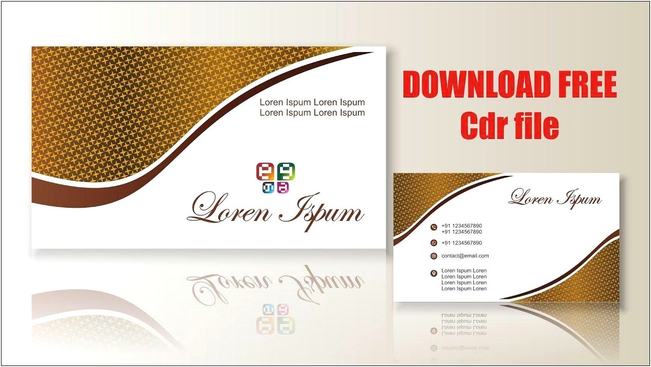 Business Card Template For Coreldraw X7