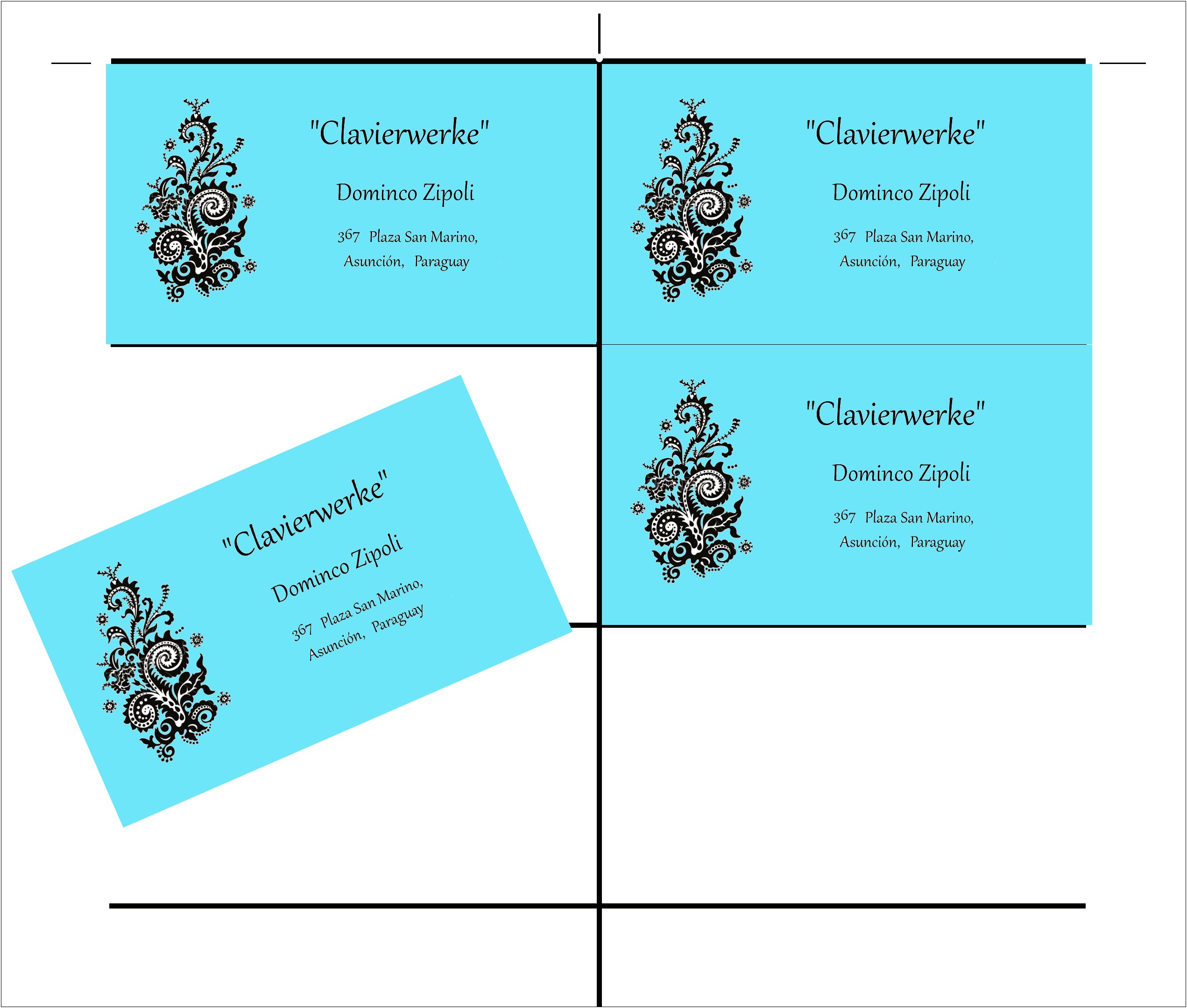 Business Card Template For Gimp 2.8