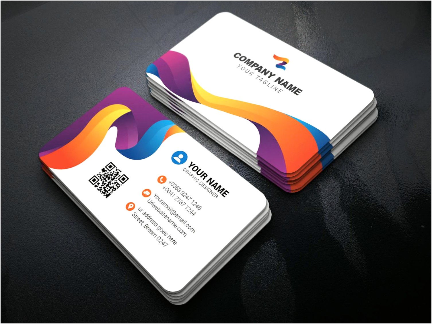 Business Card Template For Illustrator Cc