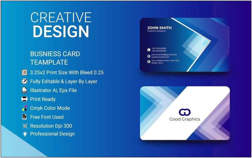 Business Card Template For Printer Full Size