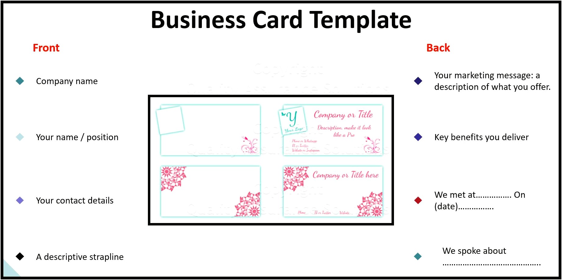 Business Card Template Freebie Google Doc