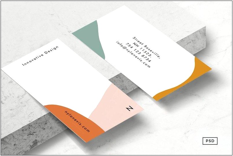 Business Card Template Layout 8up Psd