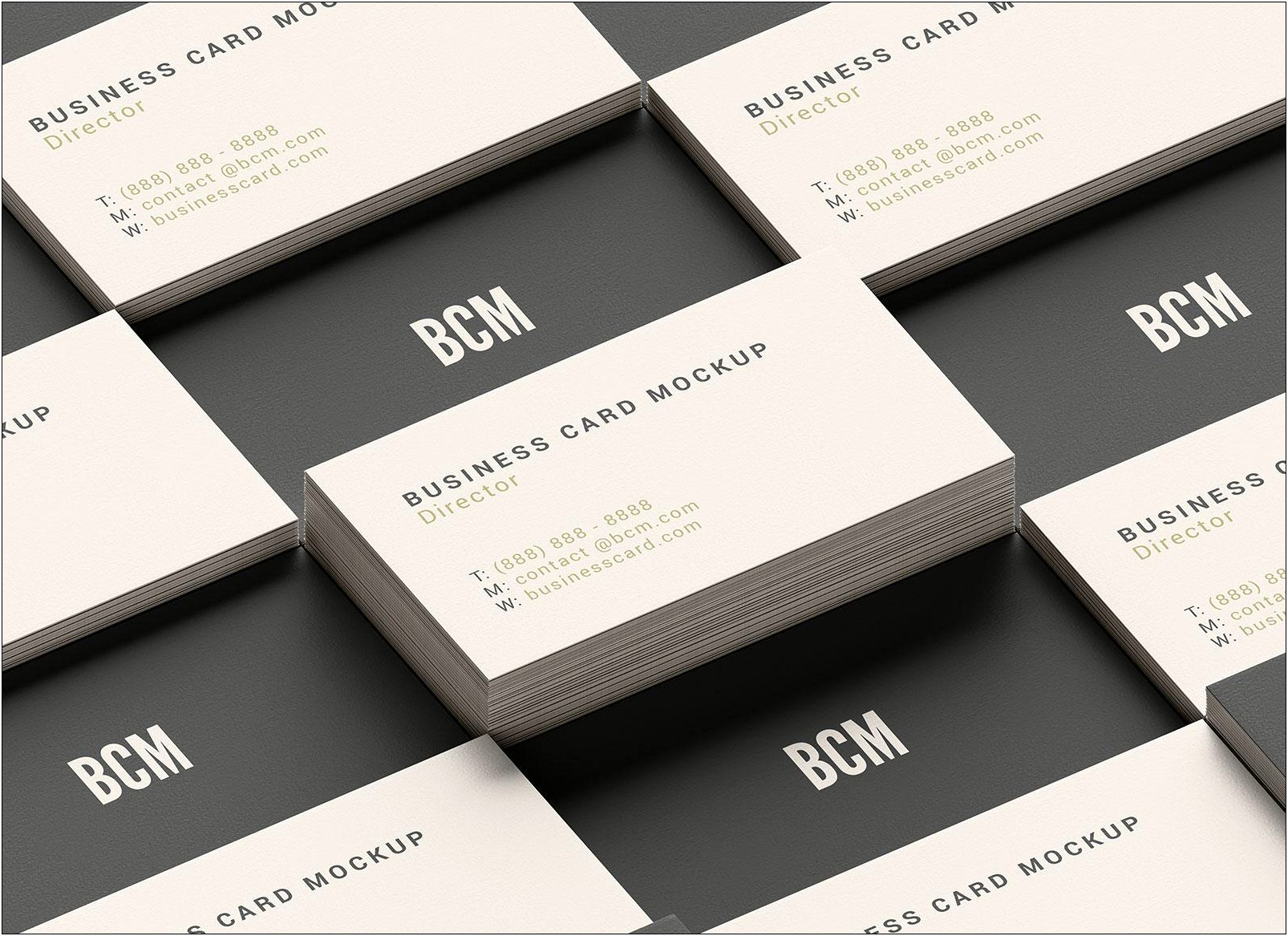 Business Card Template Mock Up Photoshop