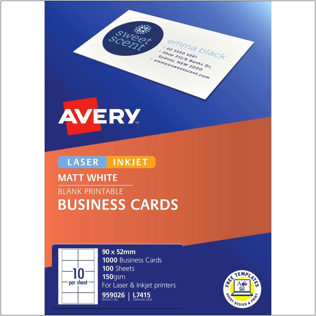 Business Card Template Ten Per Page