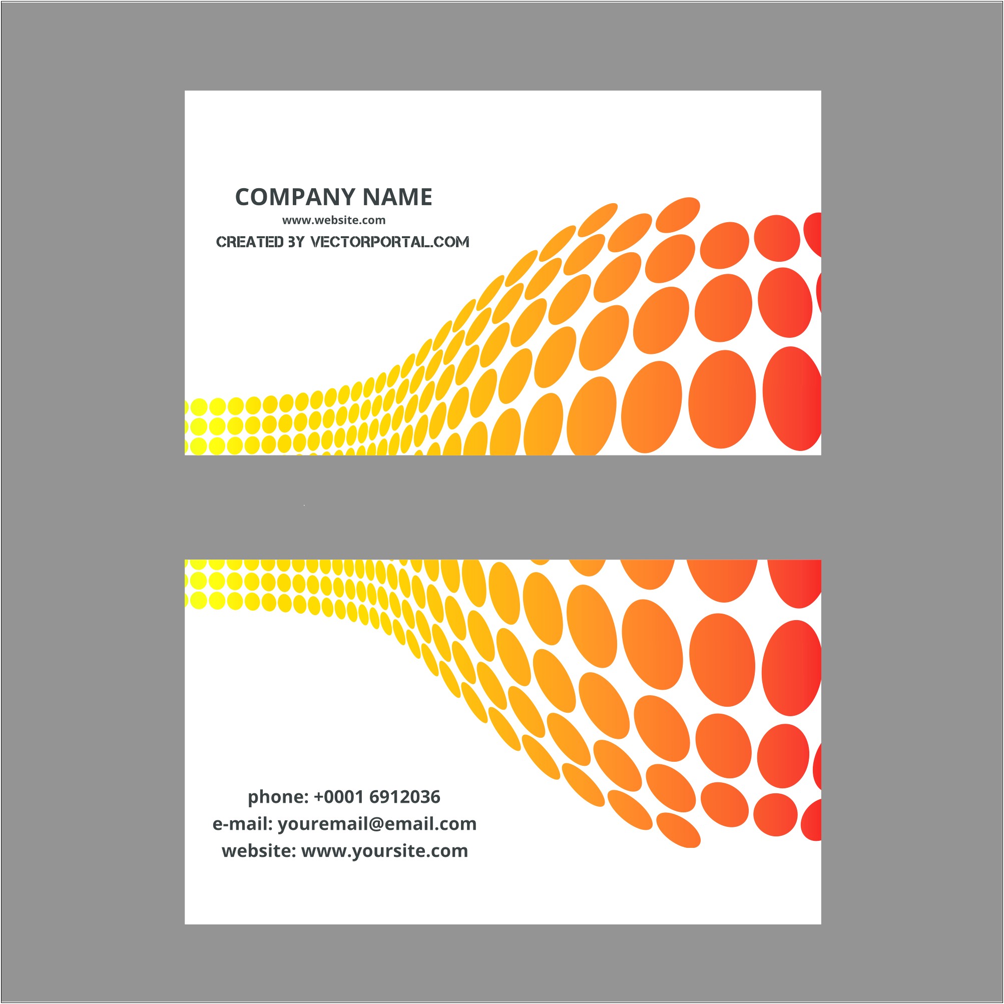 Business Card Template Us Letter Svg