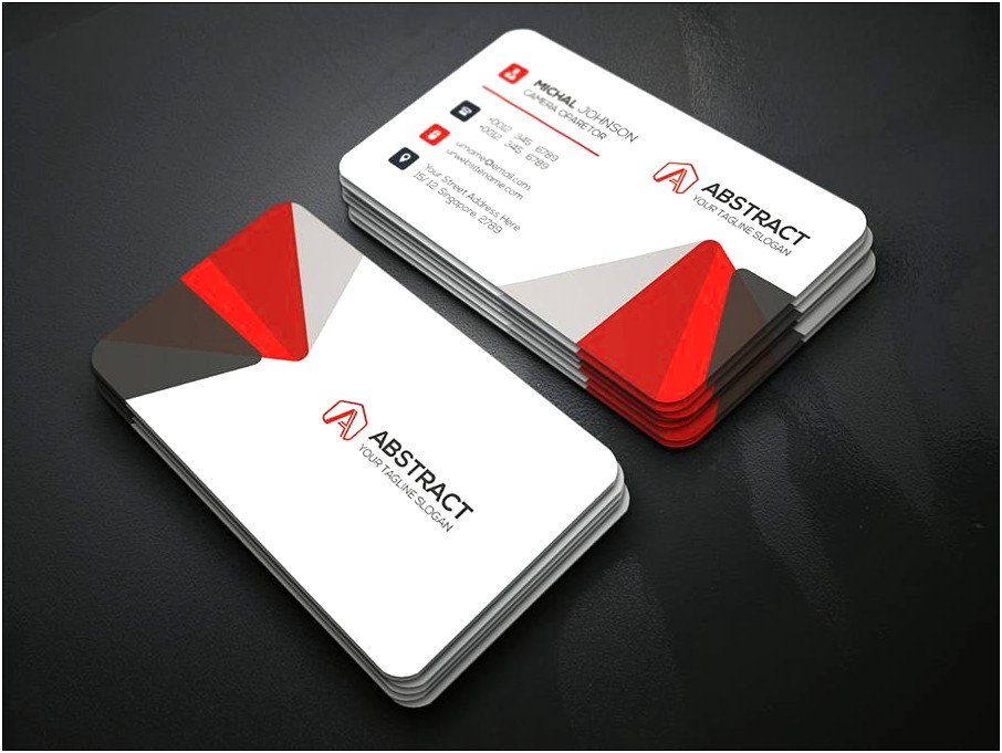 Business Card Template With Bleed Illustrator