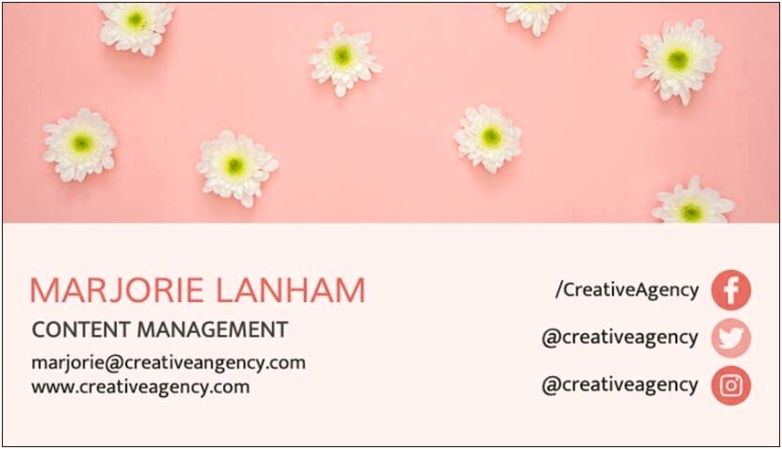 Business Card Template With Cat Peeking Bottom