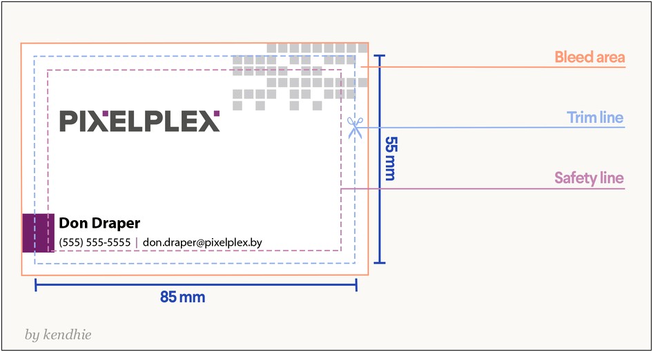 Business Card With Bleed Template Illustrator