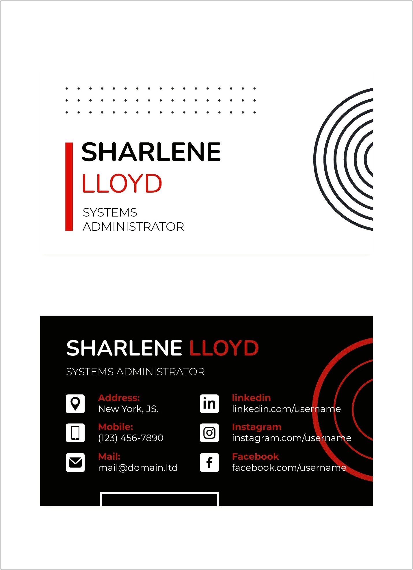 Business Cards Templates For Google Docs