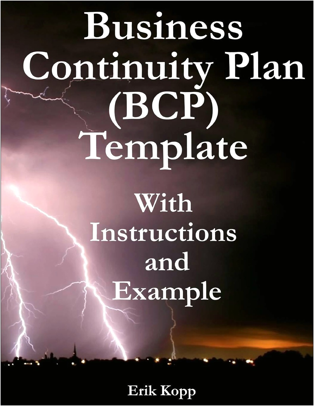 Business Continuity Plan Small Business Template