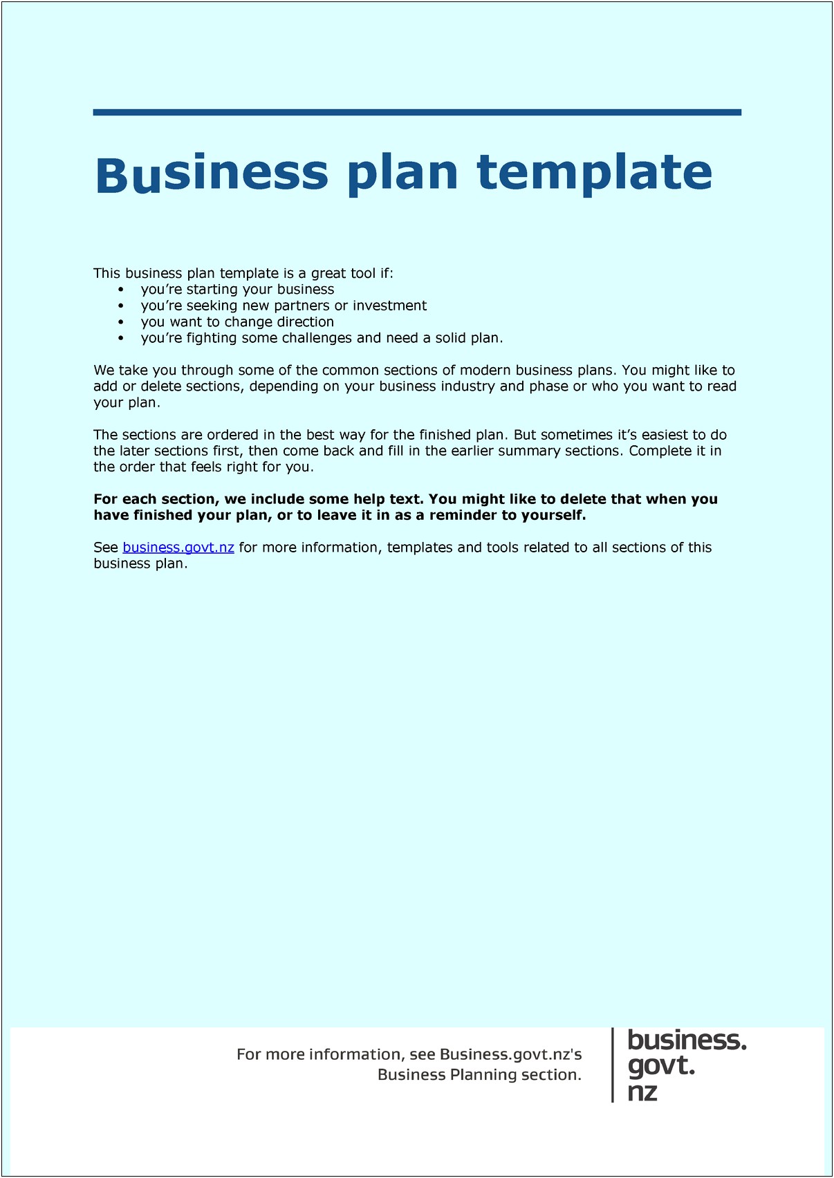 Business Continuity Plan Template For Small Businesses Nz