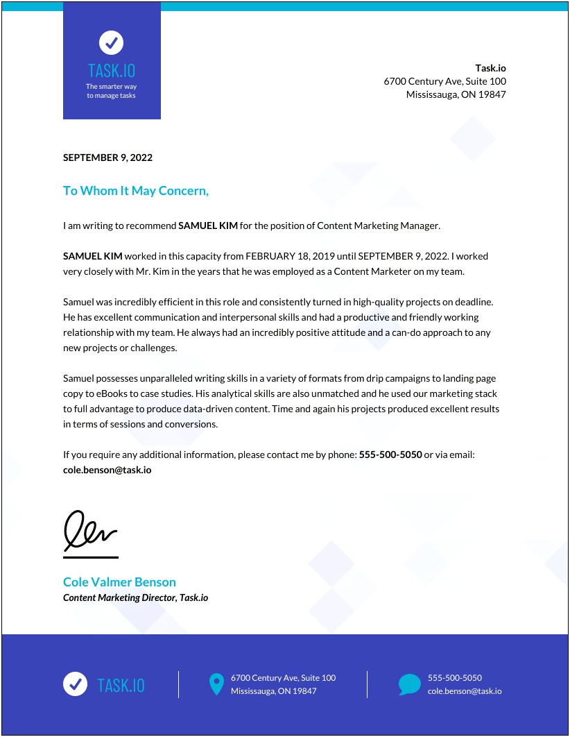 Business Letter Format Template Open Office