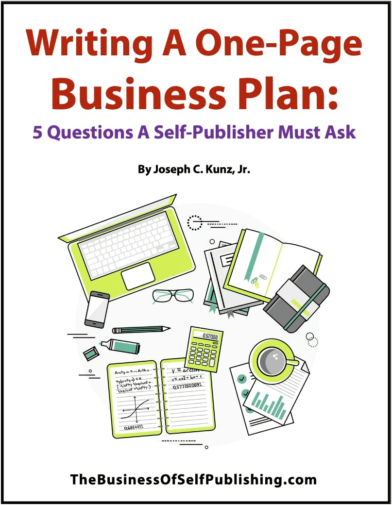 Business Plan For Indie Publisher Template