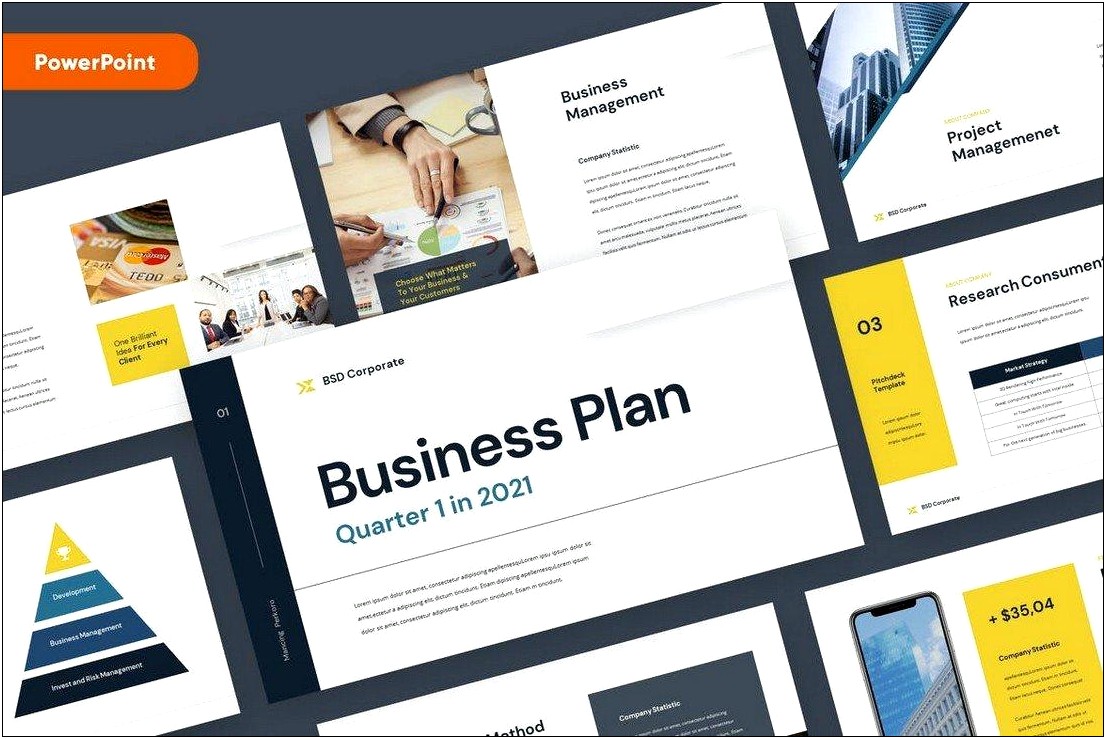 Business Plan Power Point Template For Students