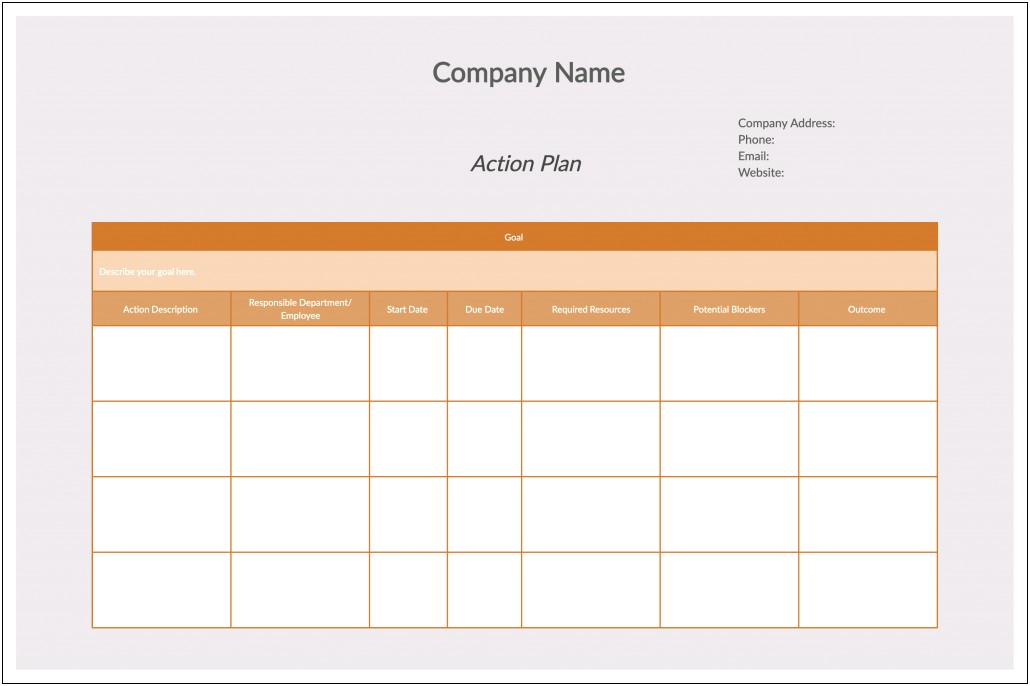 Business Plan Template For Appraisal Company