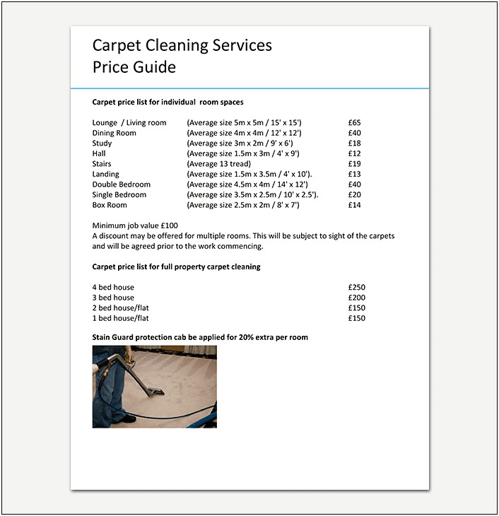 Business Plan Template For Carpet Cleaning Services