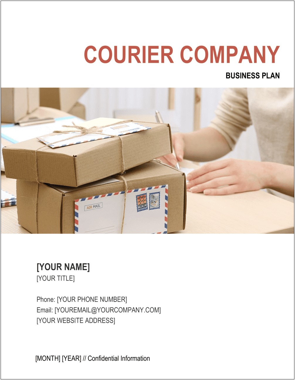 Business Plan Template For Delivery Service