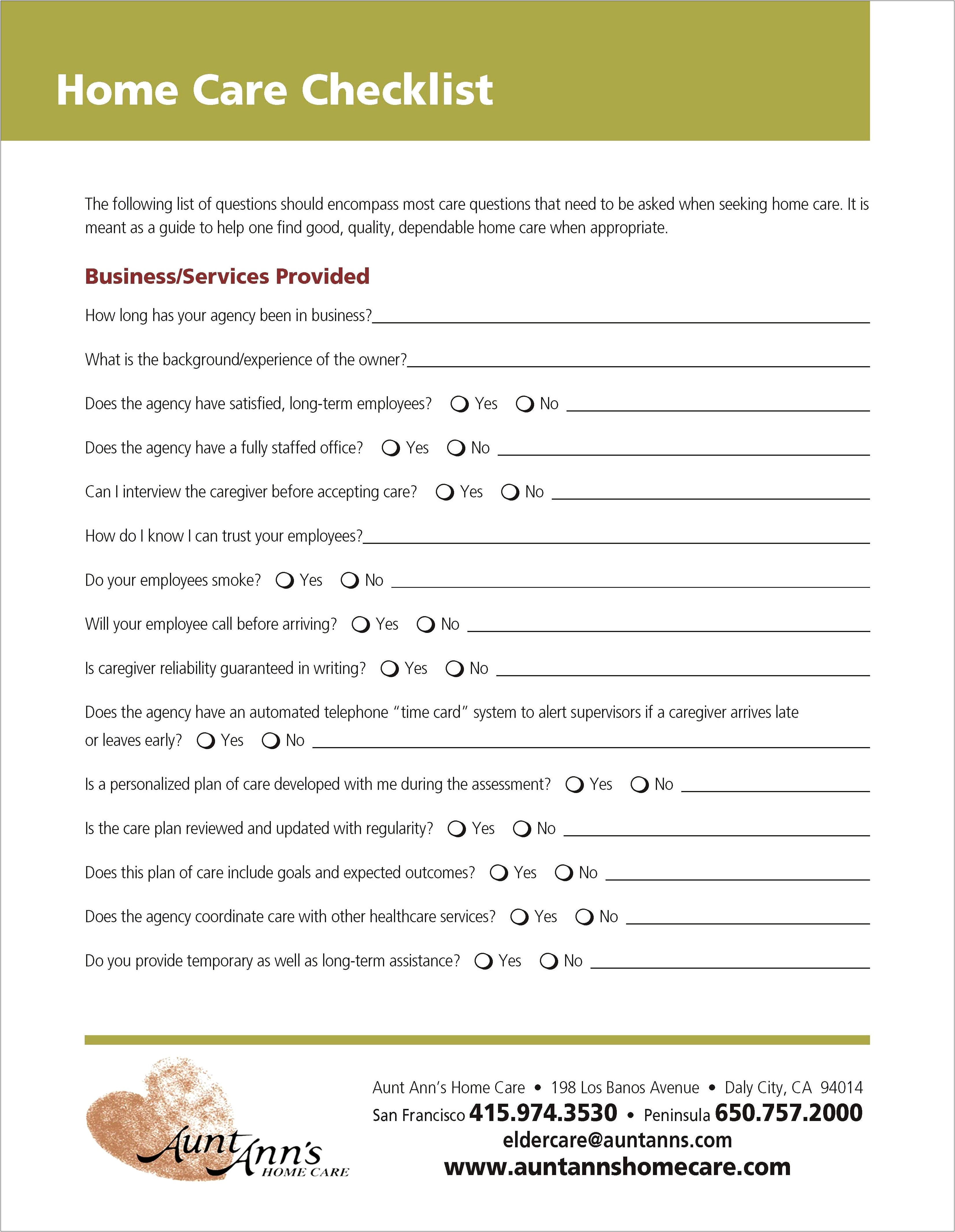 Business Plan Template For Medical Services