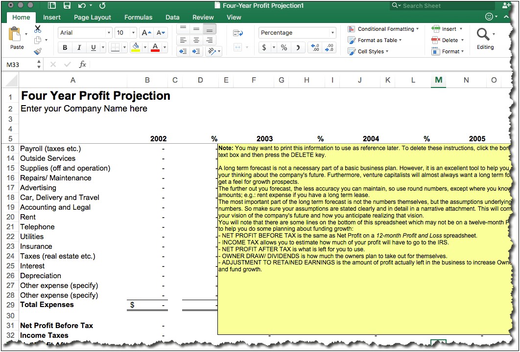 Business Plan Template For Payroll Company