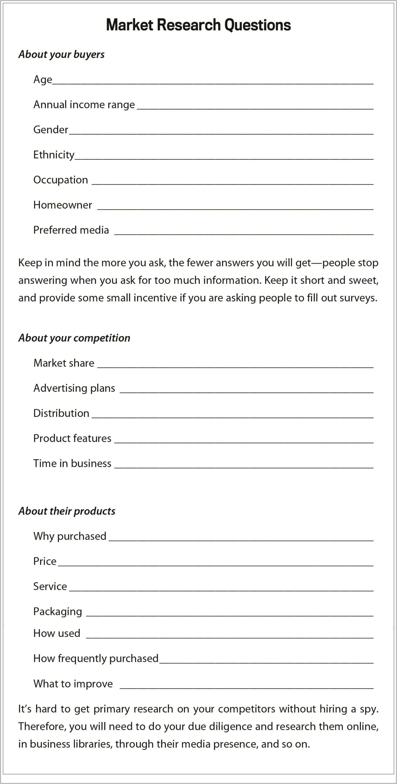 Business Plan Template For Tap House