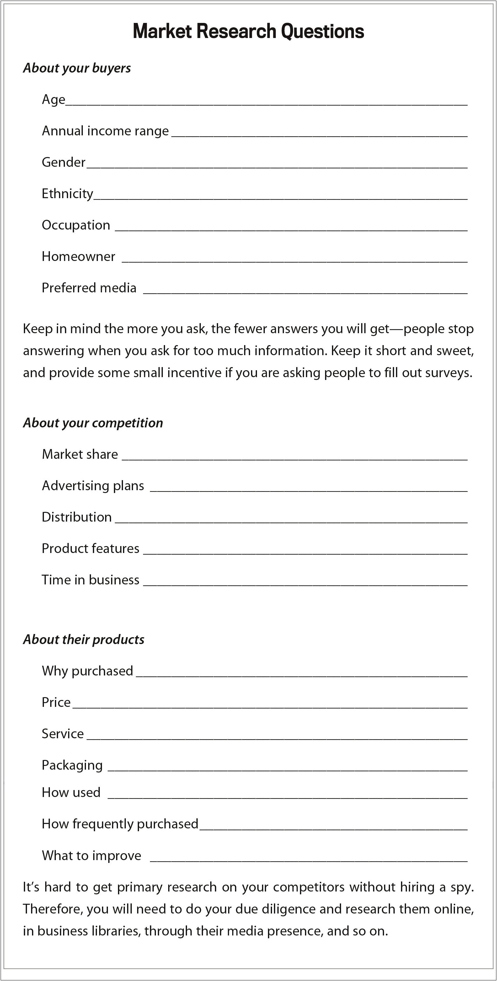 Business Plan Template For Tap House