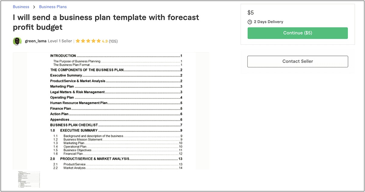 Business Plan Template Nz Small Business