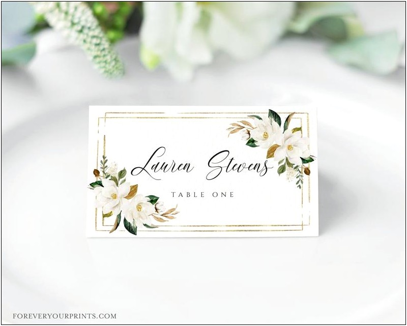 Butterfly Place Cards For Glasses Template