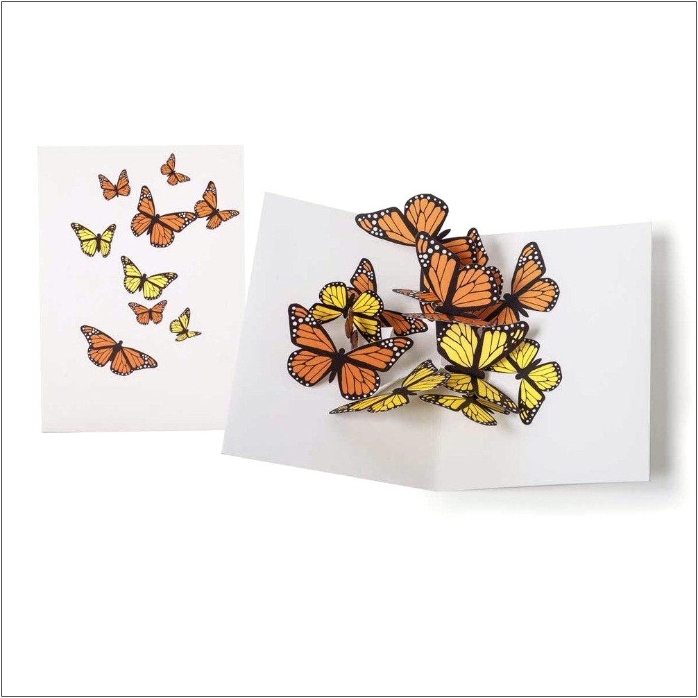 Butterfly Template For Pop Up Cards