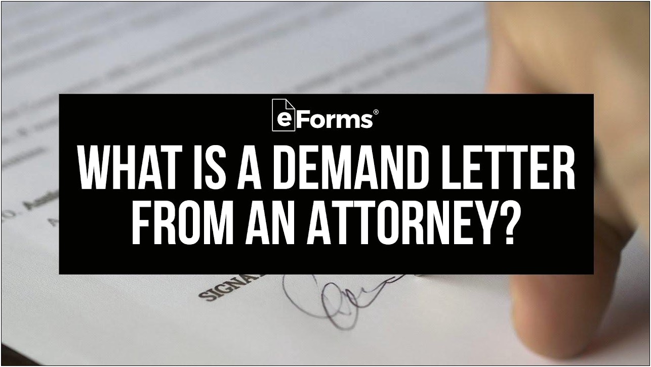 Ca Demand Letter From Attorney Template