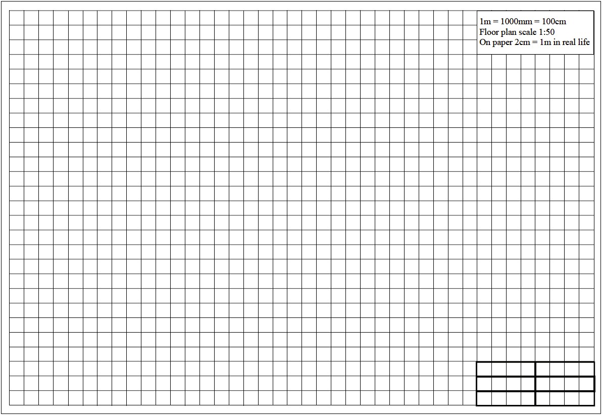 Calculate Floor Plan On Graph Paper Template