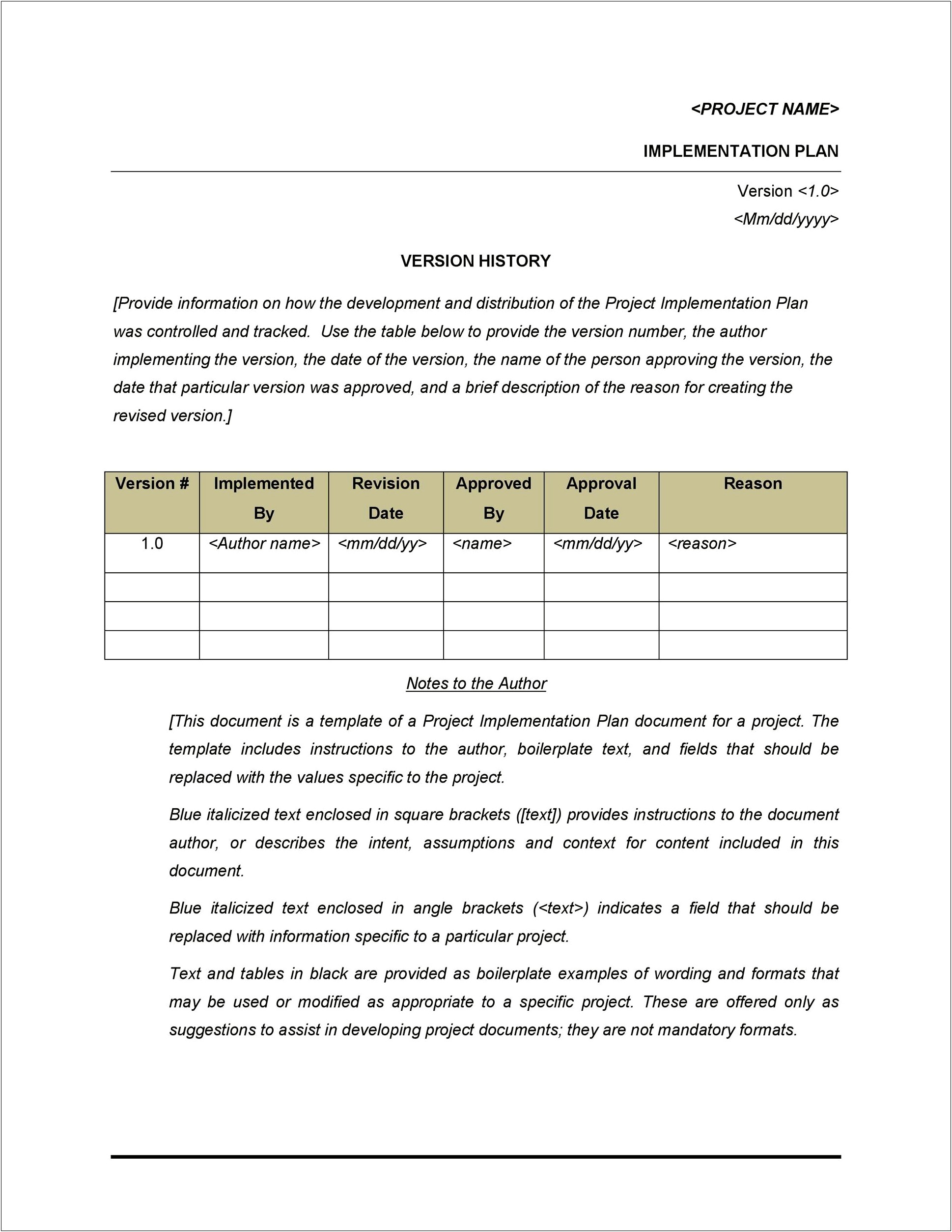 Call Center Implementation Project Plan Template