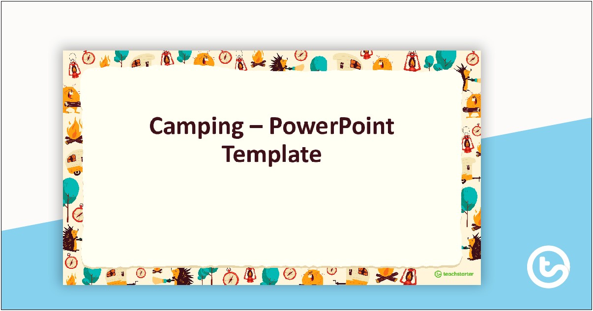 Camping Weekly Lesson Plan Template Pdf