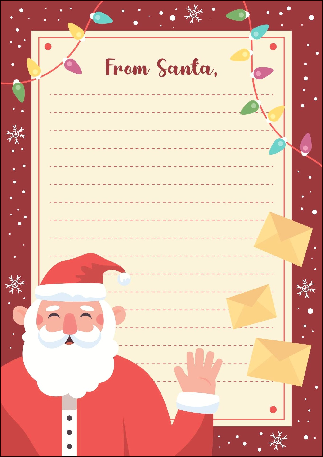 Canada Post Santa Claus Letter Template