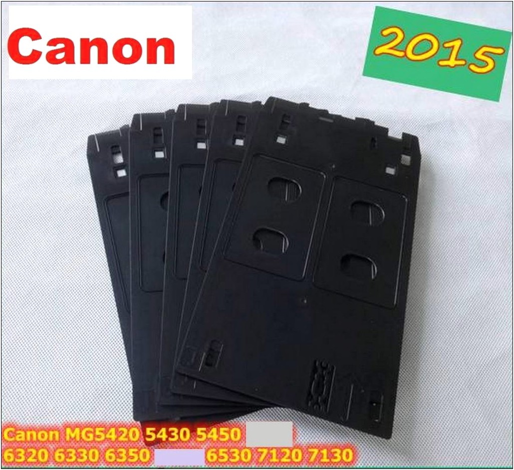 Canon Template For J Tray Card