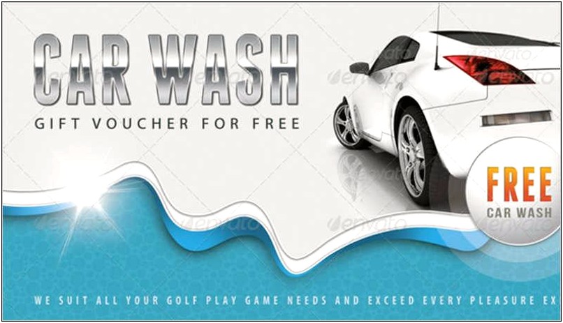 Car Wash Business Card Template Psd