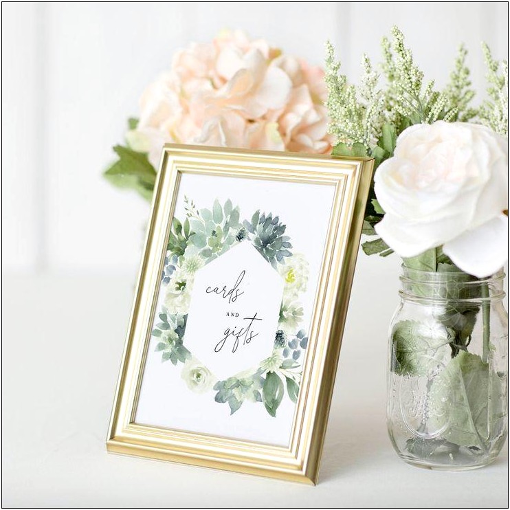 Card And Gift Table Sign Template