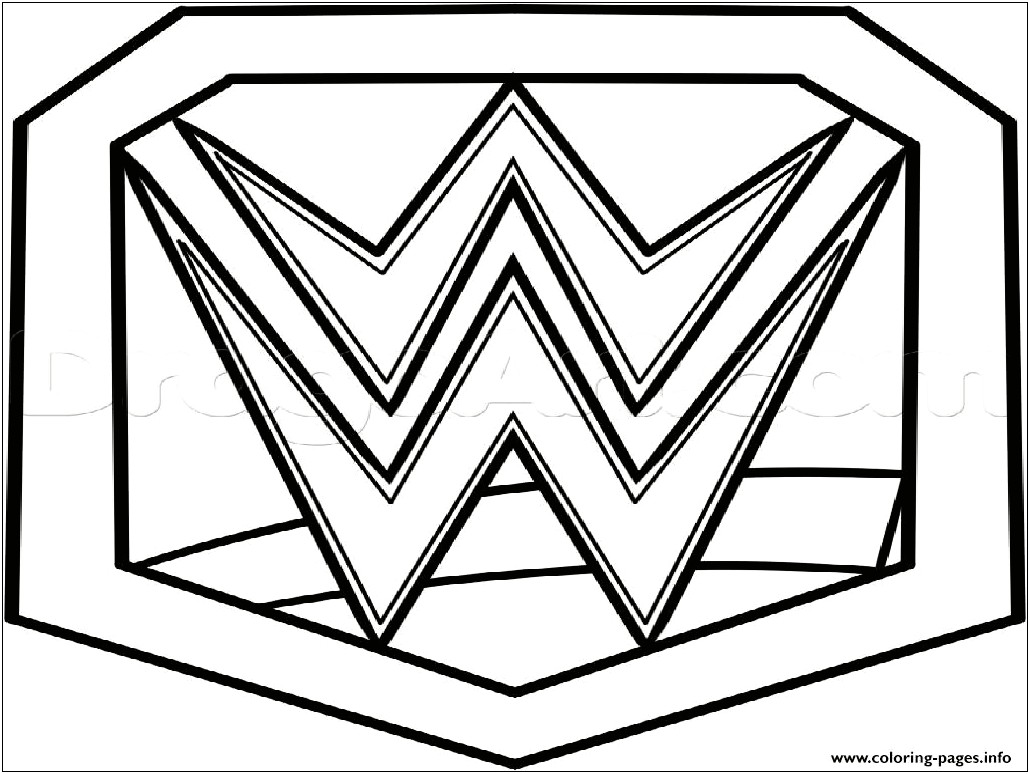 Card Champion Belt Coloring Page Template