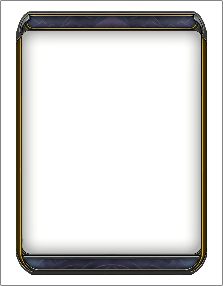 Card Game Template Front And Back