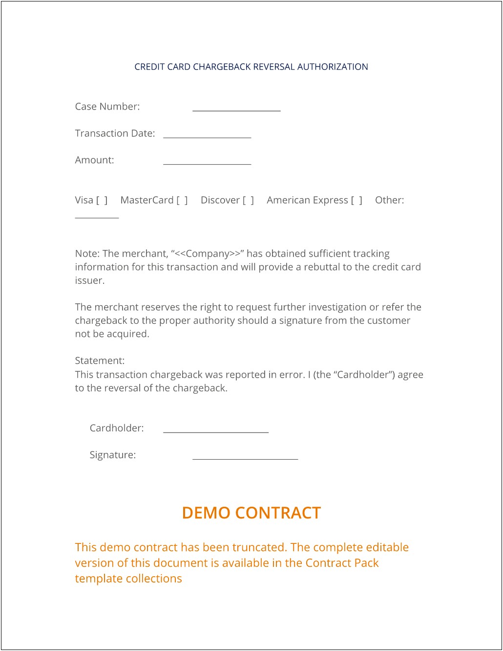 Cardholder Agreement Of The Transaction Made Letter Templates