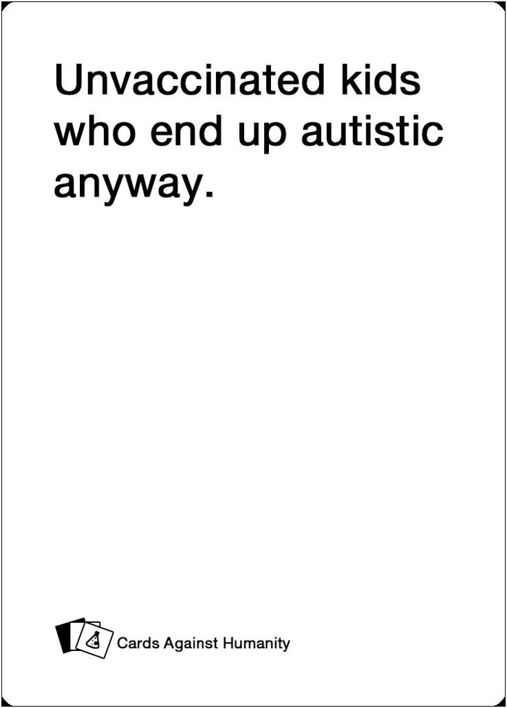 Cards Against Humanity Blank Card Template