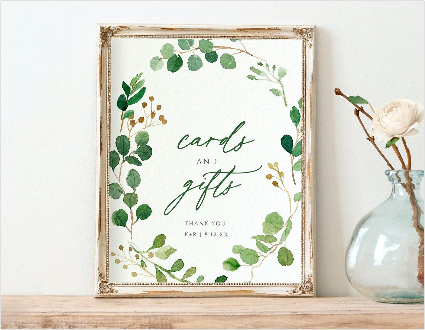 Cards And Gifts Wedding Sign Template