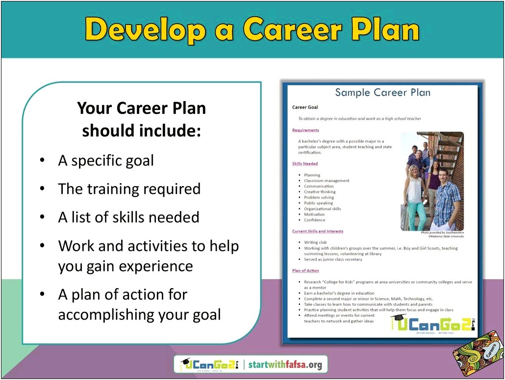 Career Plan Template For College Students