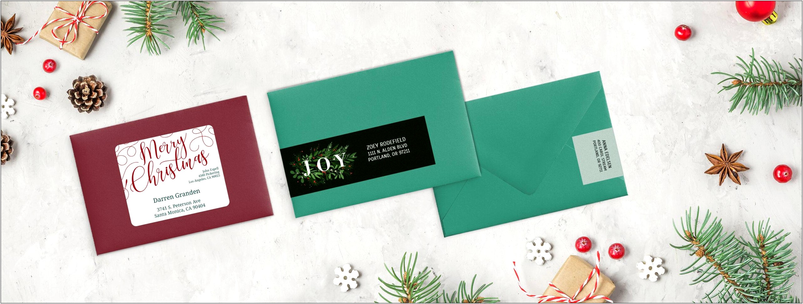 Carlton Cards Holiday Address Labels Template