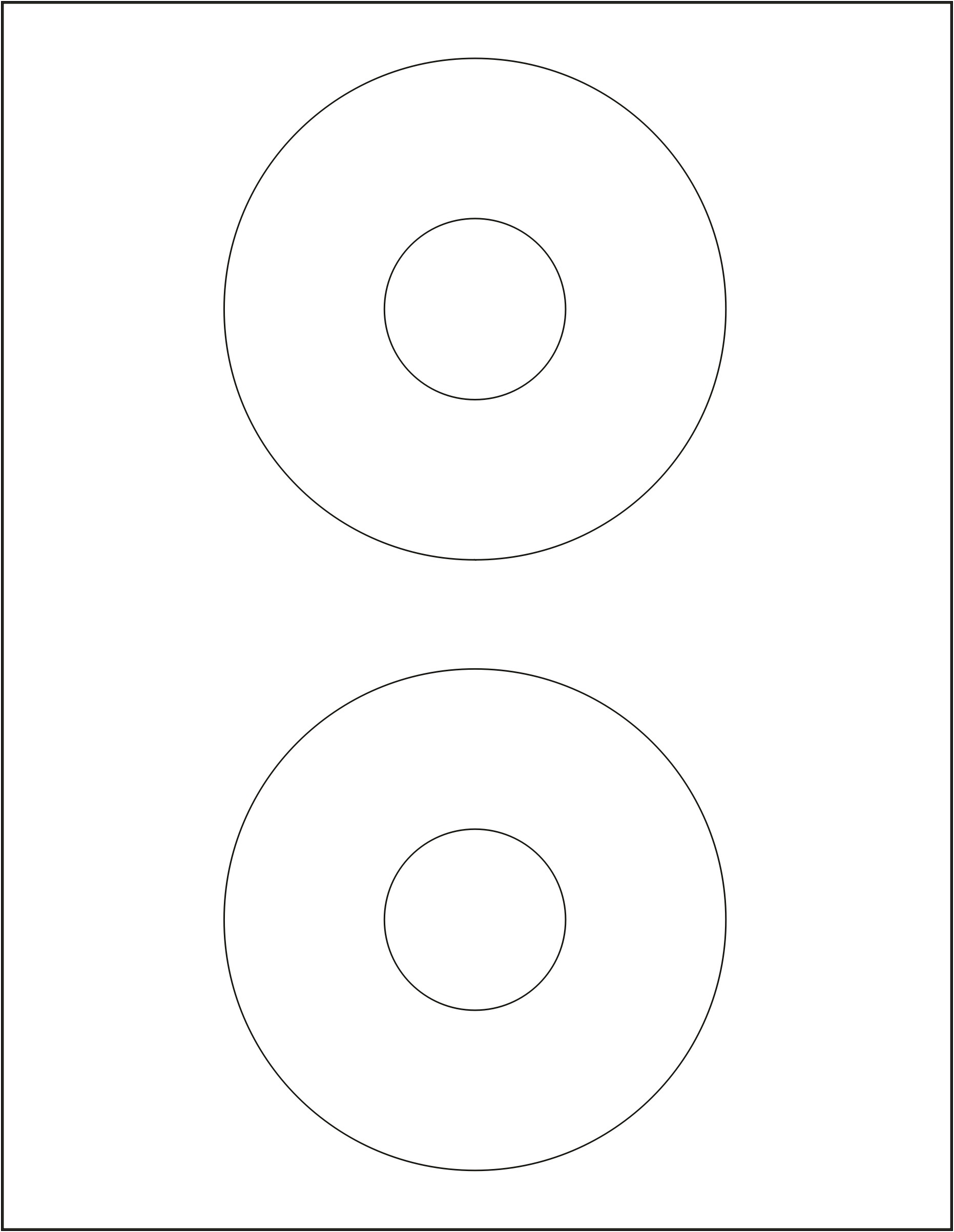 Cd Cover Template On Letter Paper