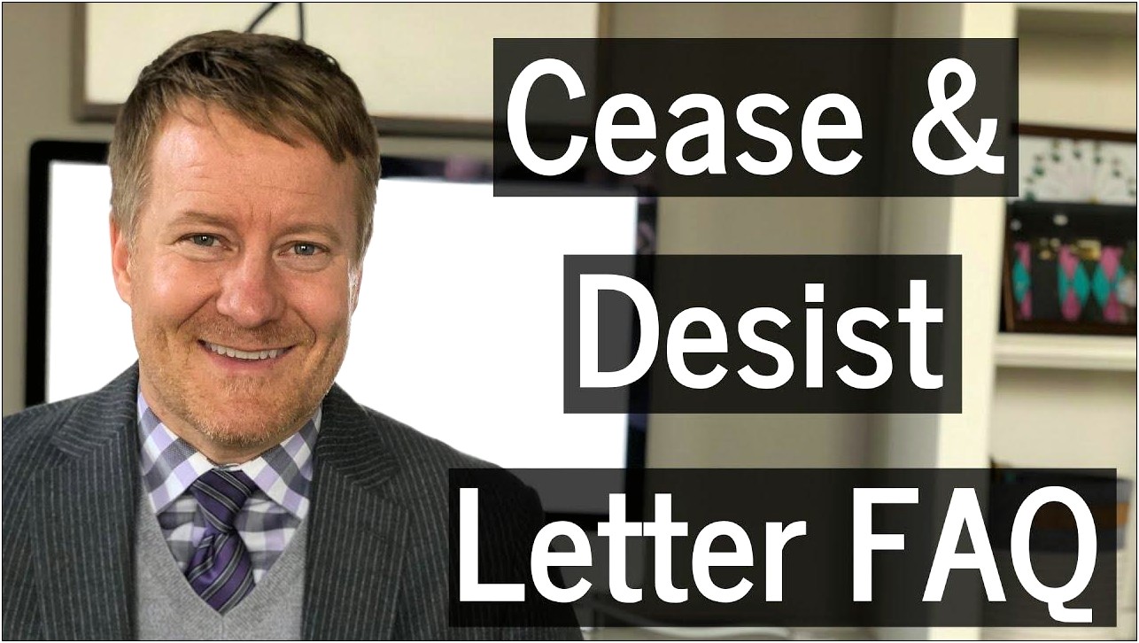 Cease And Desist Letter Nsw Template