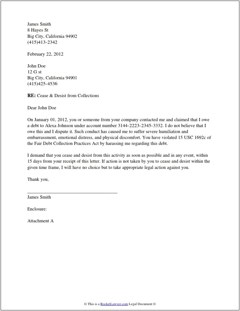 Cease And Desist Letter Template Construction