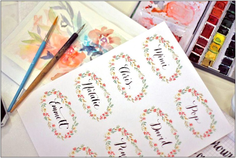 Celebrate It Place Card Templates 6 Per Sheet