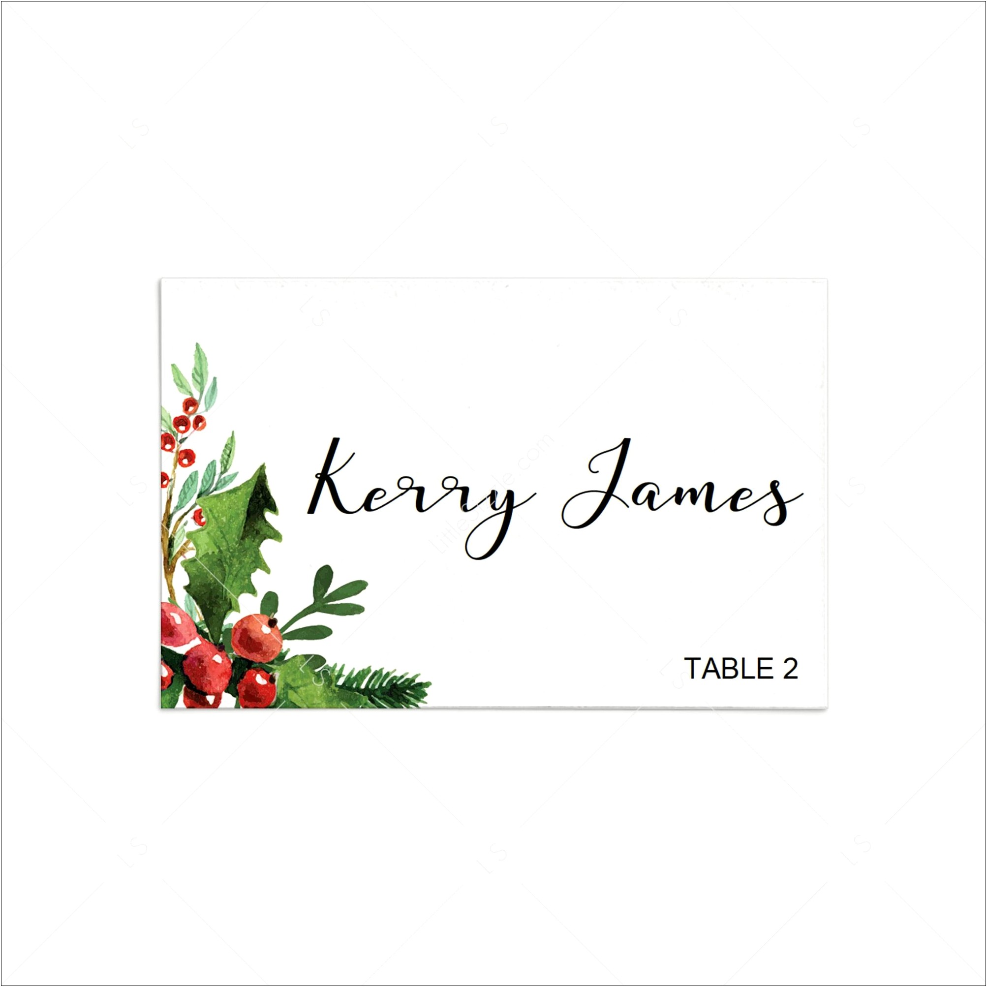 Celebrate It Printable Place Cards Template