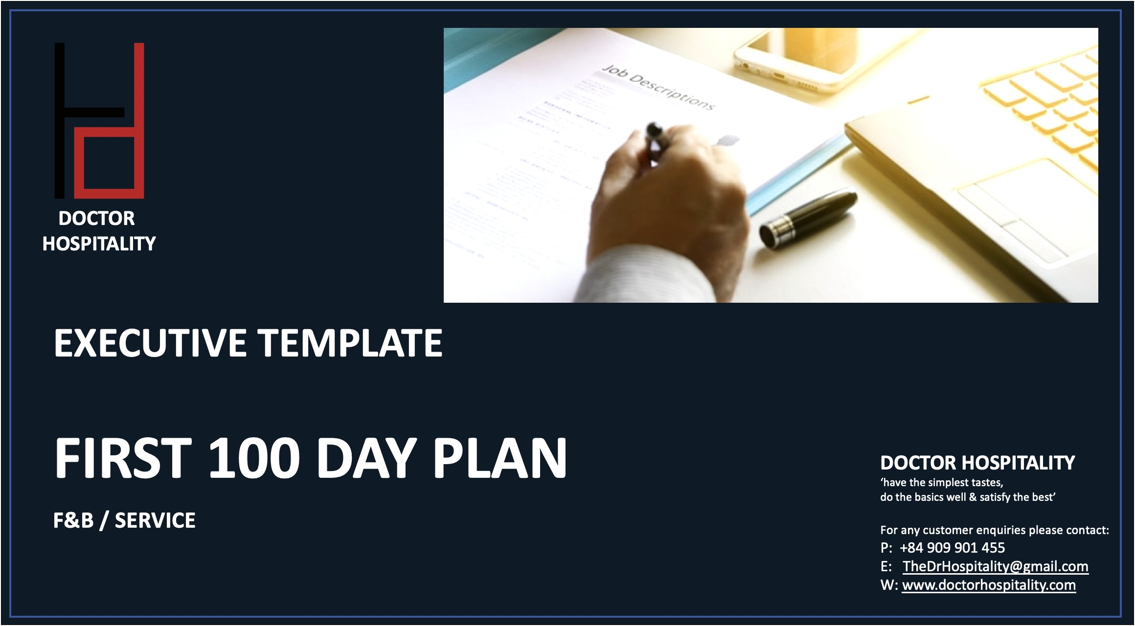 Ceo First 100 Days Plan Template